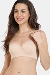 Zivame Beautiful Basics Padded Wired 3/4th Coverage Strapless Bra - Toasted Almond — thumbnail 9
